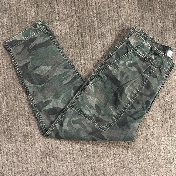 SUNDRY Women’s Camouflage Pocket Pant - Mineral Wash Charcoal - Size 29 - Picture 3 of 11